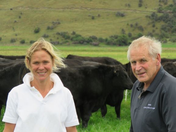 ‘Georgie and Walter Cameron are delighted with their Angus beef breeding programme’ small